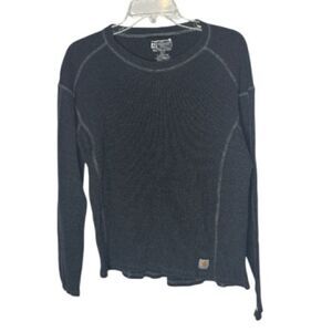 Carhartt Force Charcoal Grey Midweight Waffle Baselayer Thermal Shirt. Size Lg.